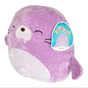 Squishmallows Purple Walrus 12”